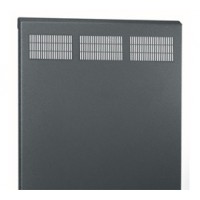 SLOTTED VENTED FRONT DOOR, FITS 10 SPACE EWR SERIES RACKS, BLACK FINISH